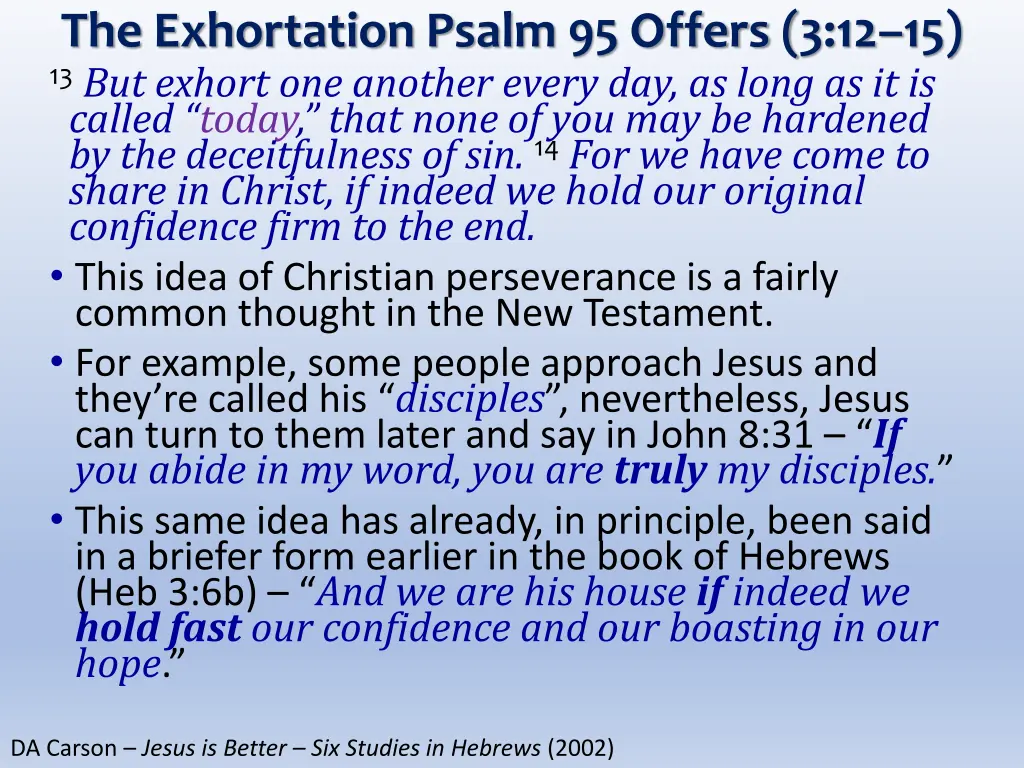 the exhortation psalm 95 offers 2