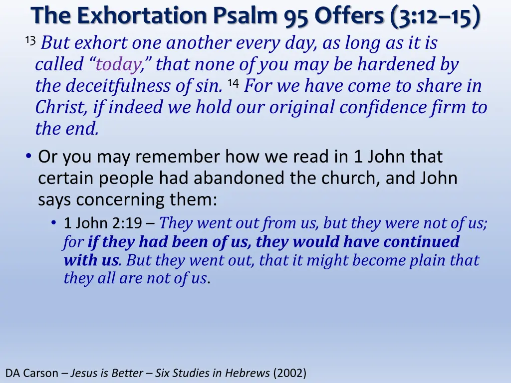 the exhortation psalm 95 offers 4
