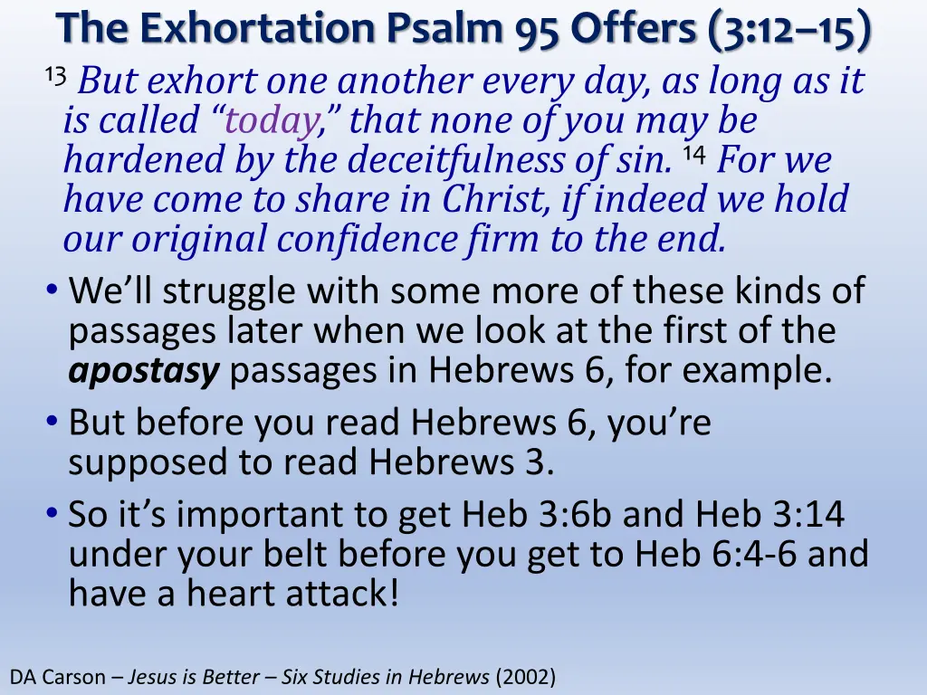 the exhortation psalm 95 offers 5