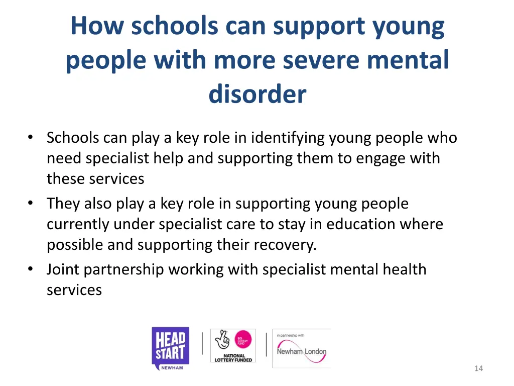 how schools can support young people with more