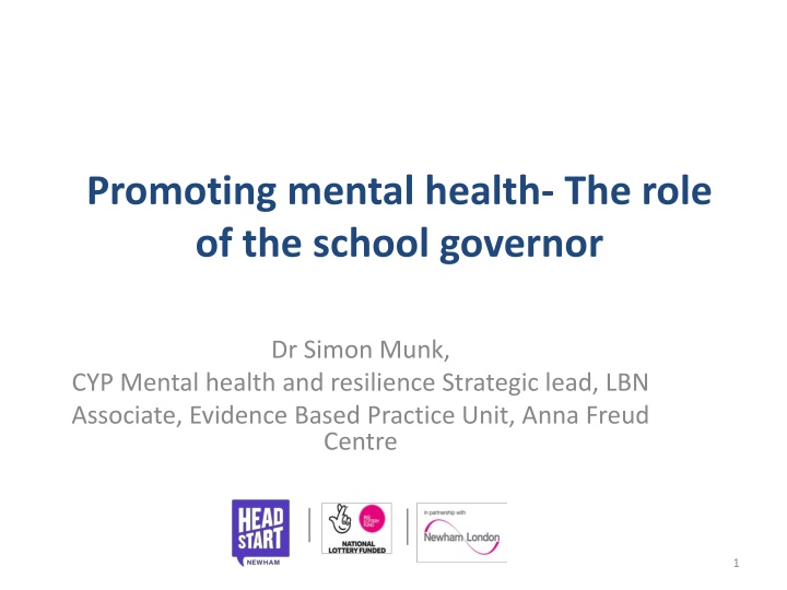 promoting mental health the role of the school