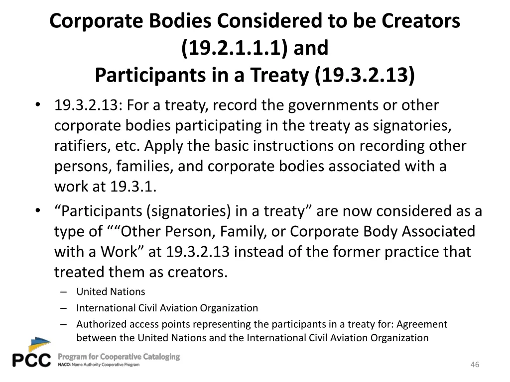 corporate bodies considered to be creators 1