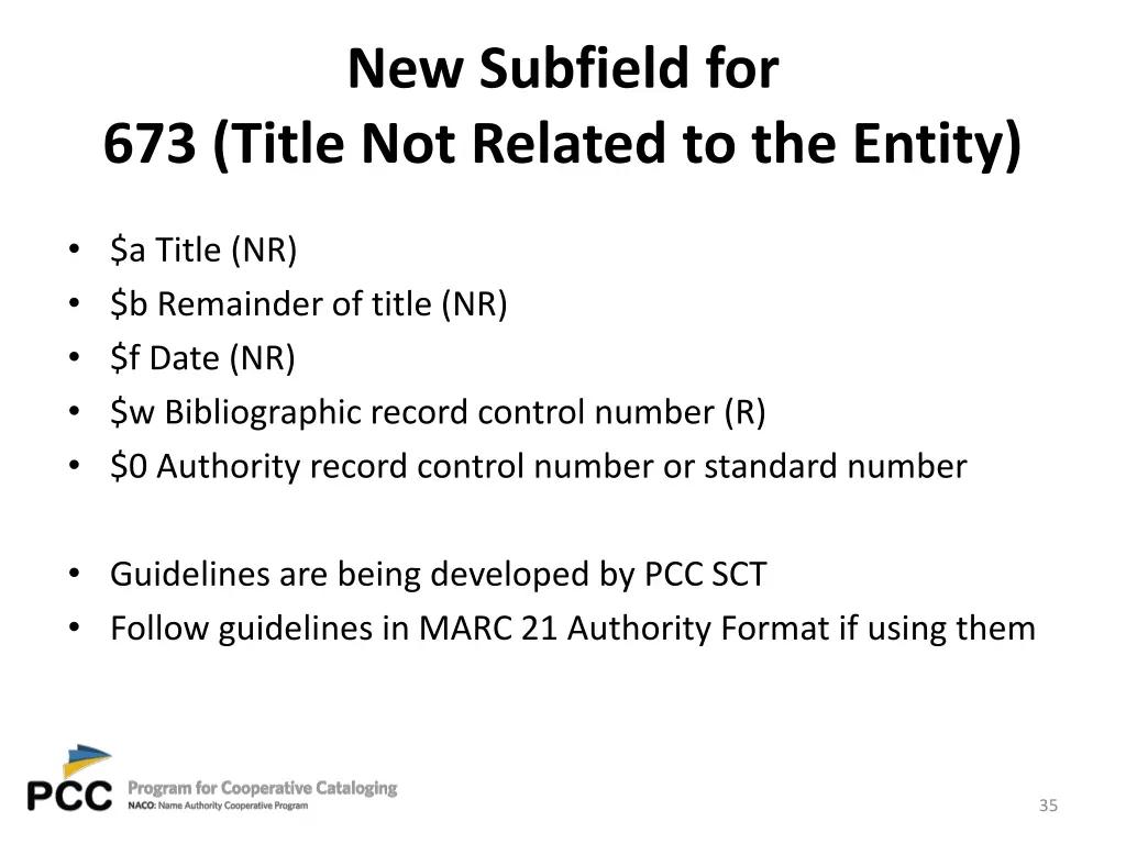 new subfield for