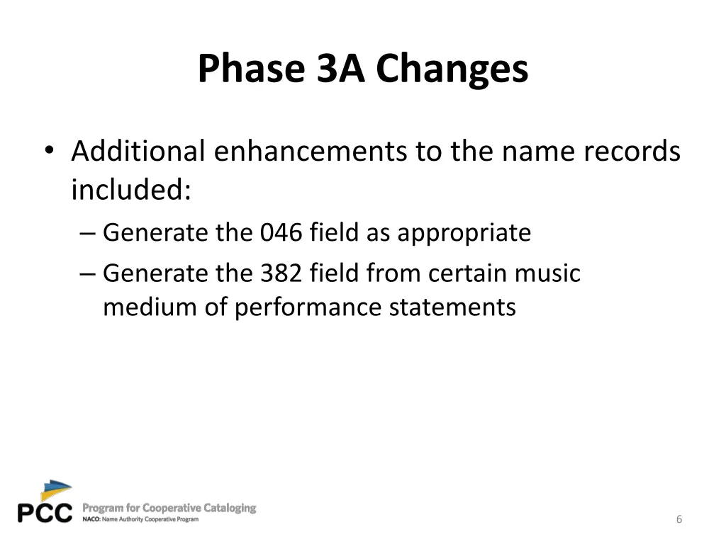 phase 3a changes 1