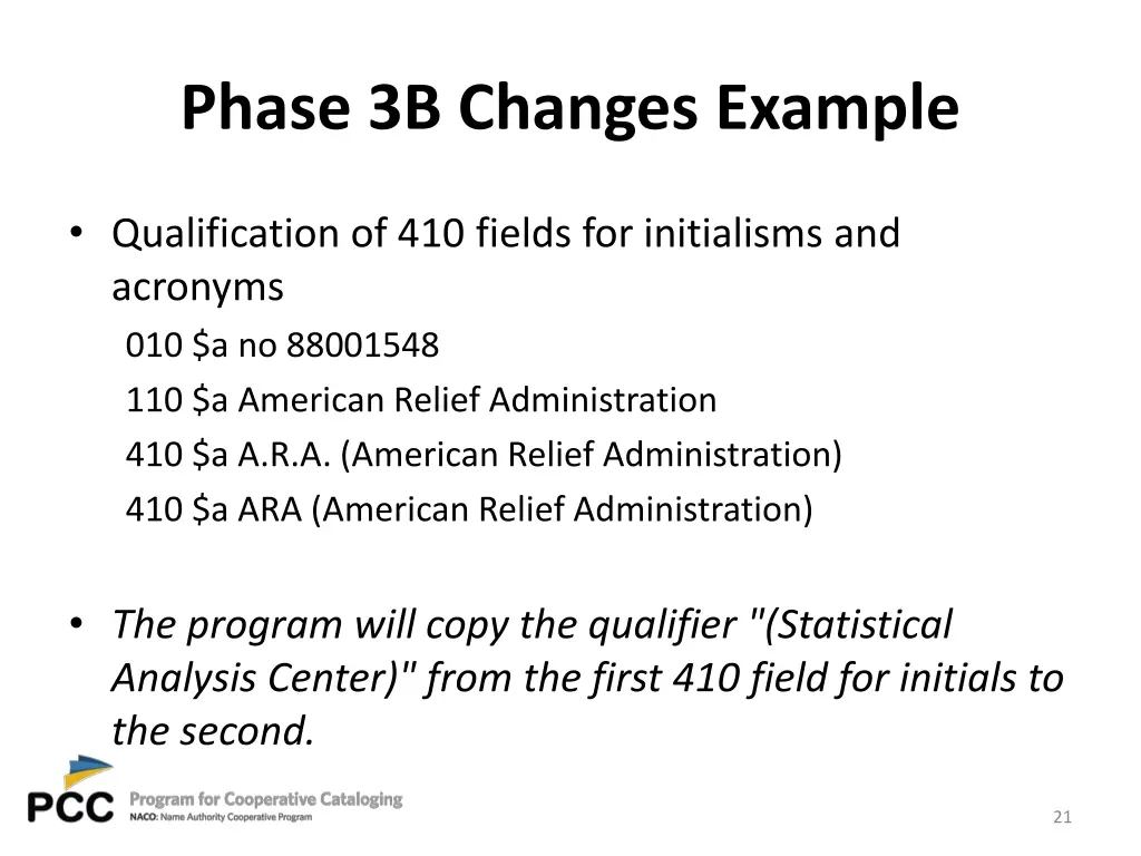 phase 3b changes example 3