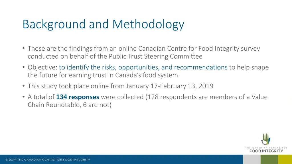 background and methodology