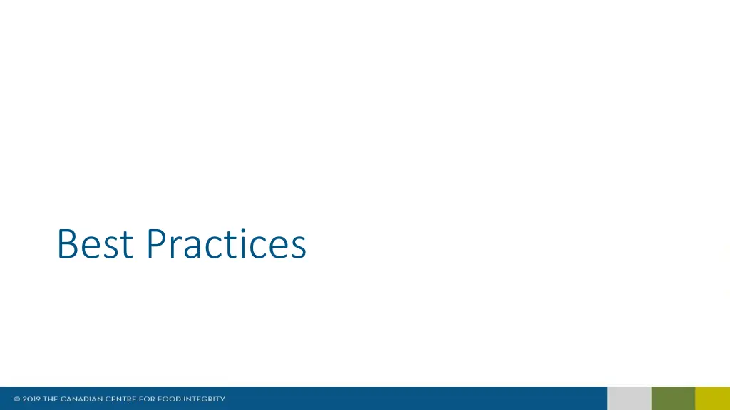 best practices