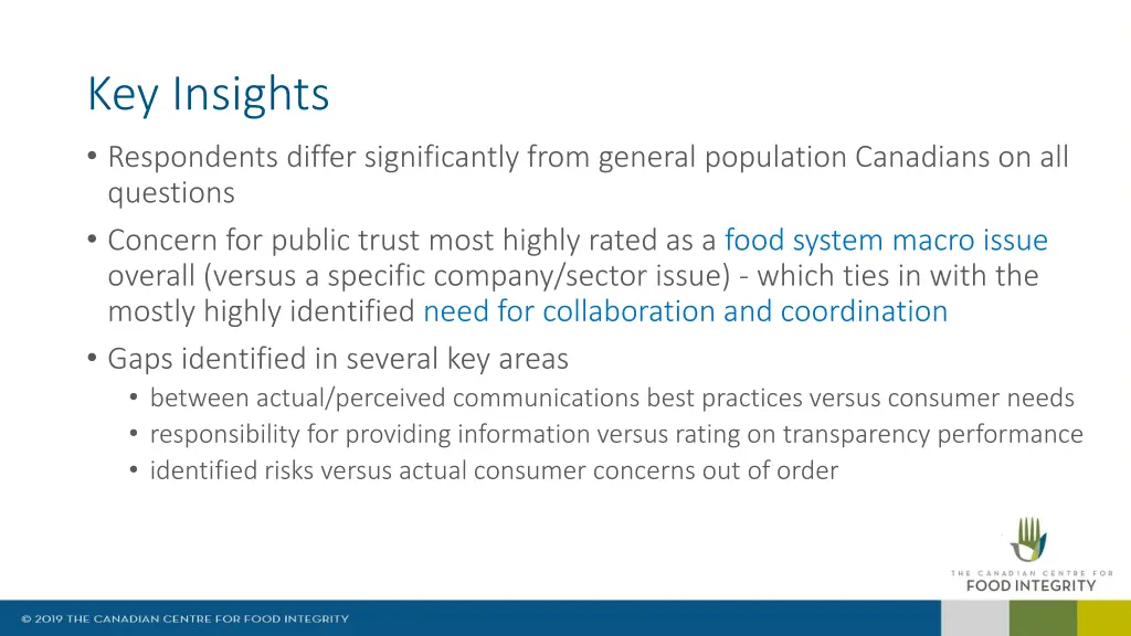 key insights respondents differ significantly