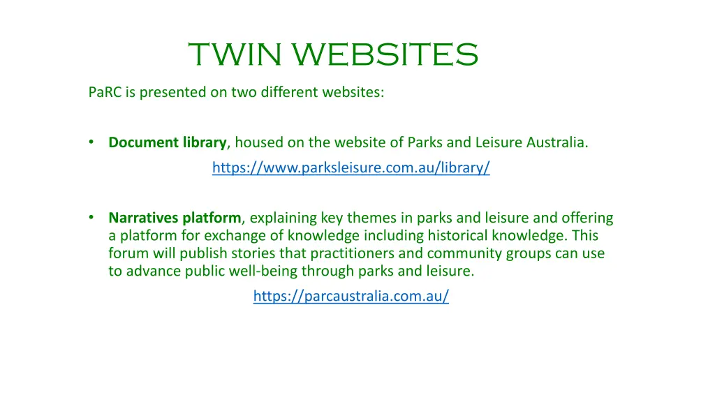 twin websites