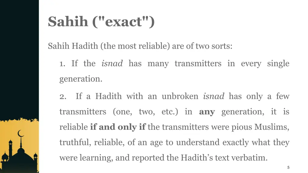 sahih exact