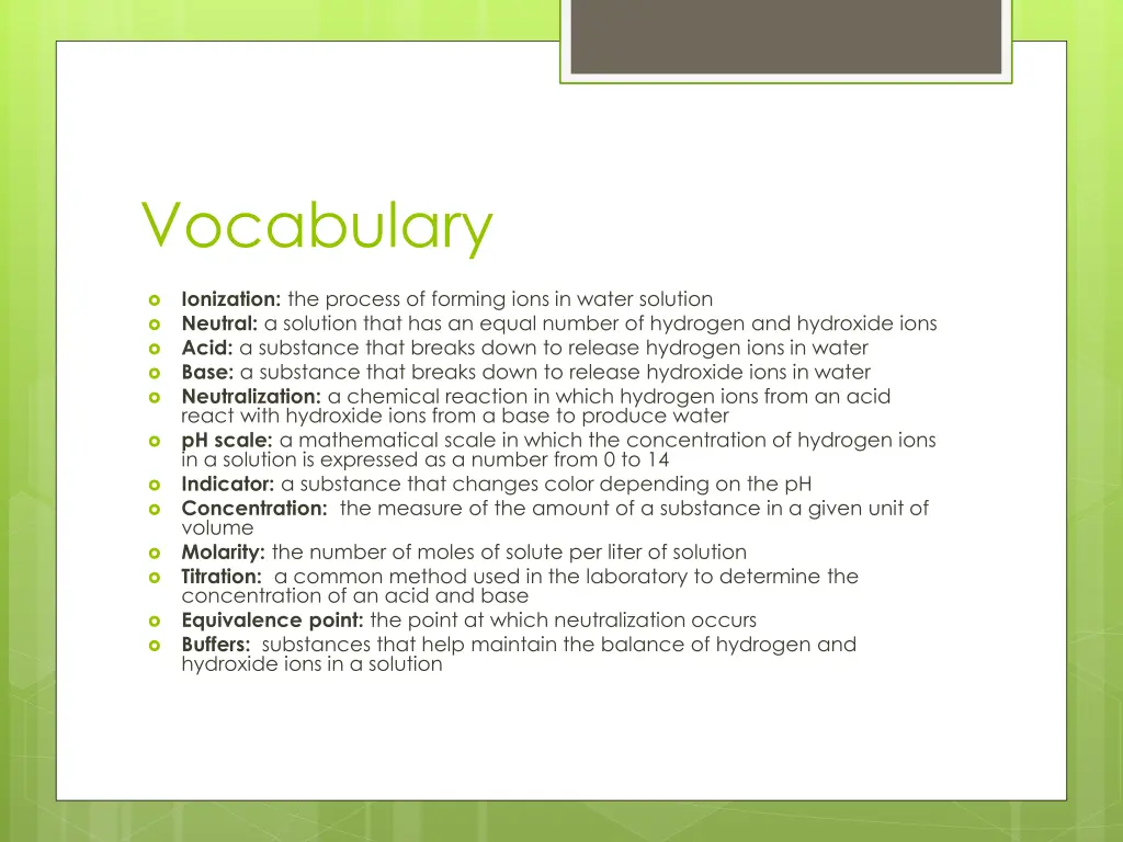 vocabulary