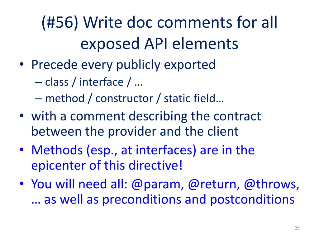 56 write doc comments for all exposed