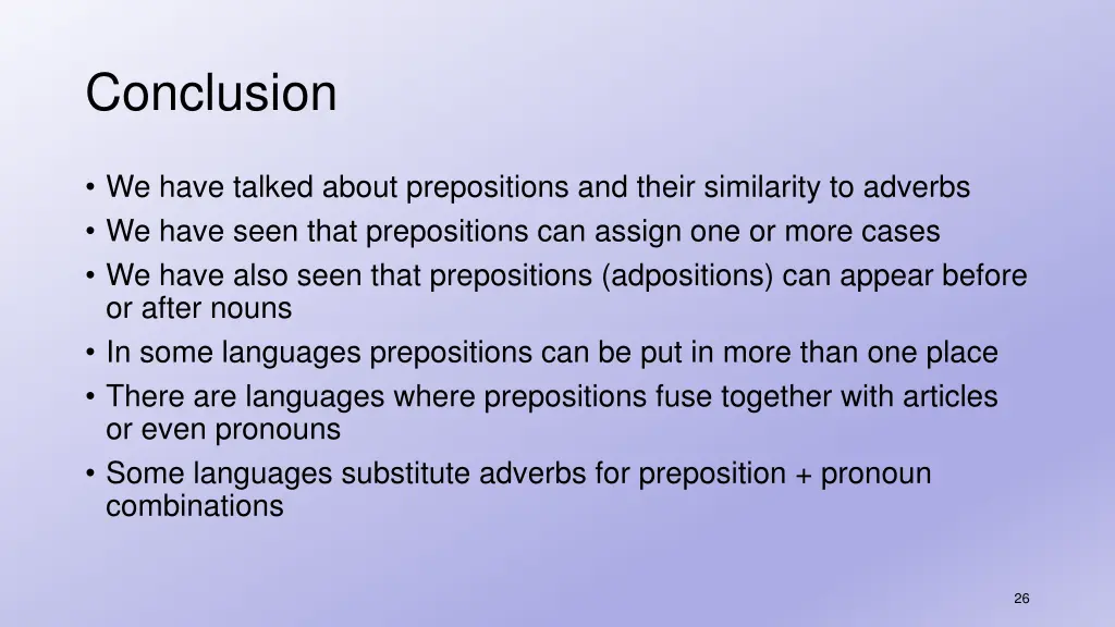 conclusion