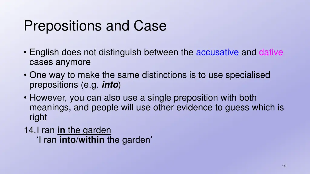 prepositions and case 7