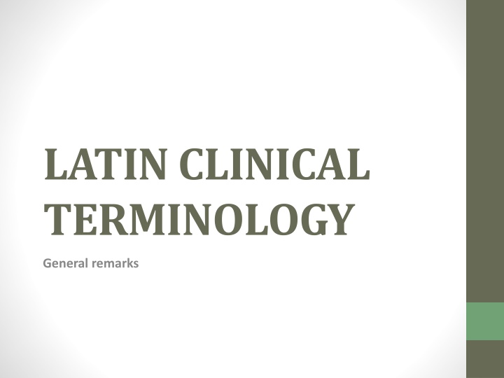 latin clinical terminology