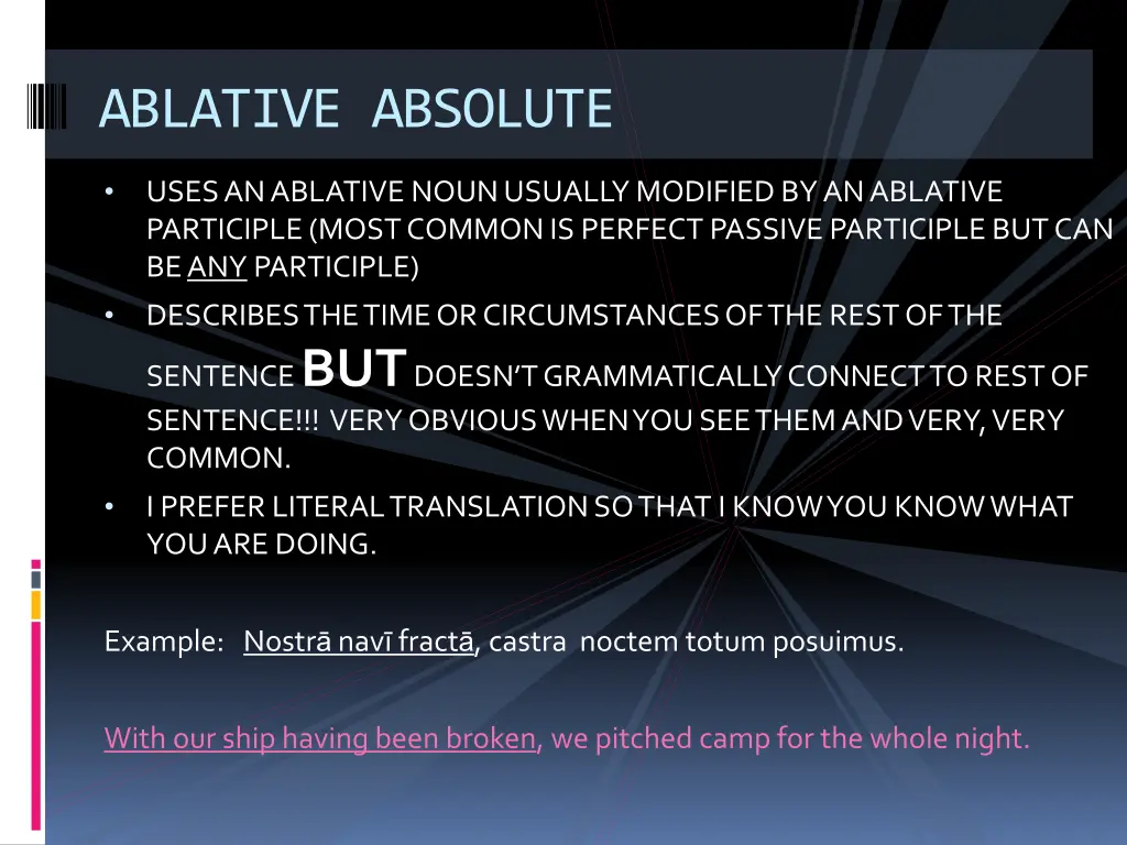 ablative absolute