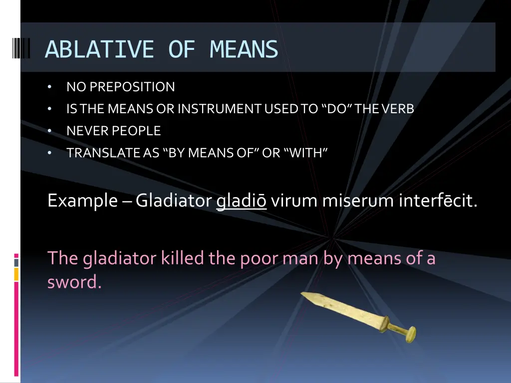 ablative of means