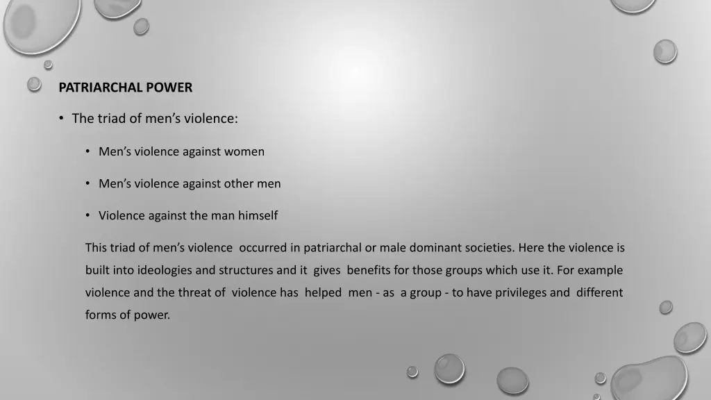 patriarchal power