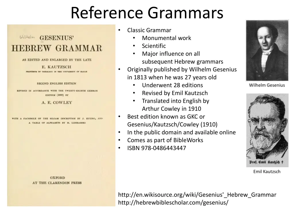 reference grammars