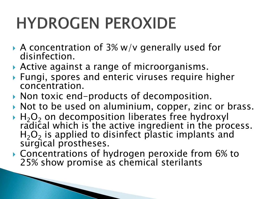 a concentration of 3 w v generally used