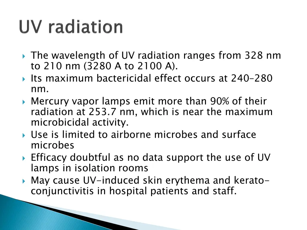 the wavelength of uv radiation ranges from