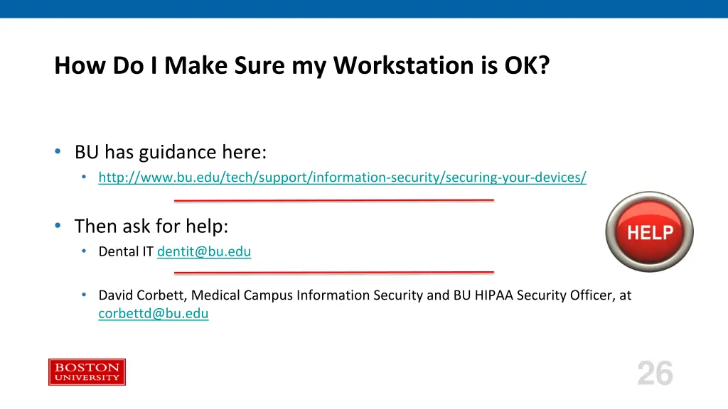 how do i make sure my workstation is ok