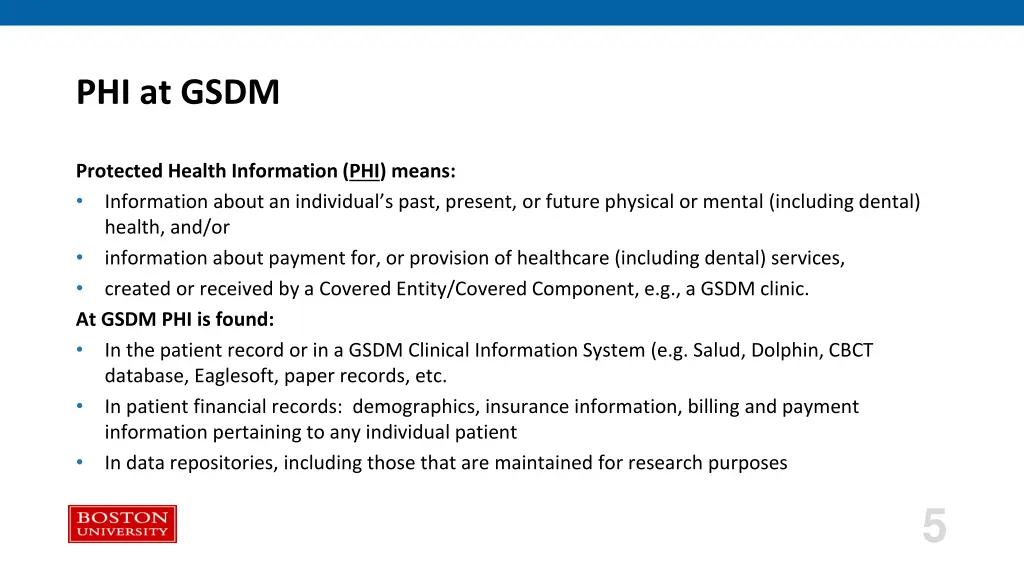 phi at gsdm