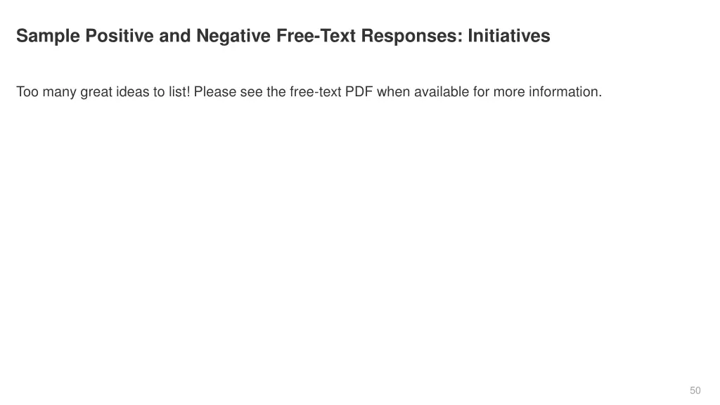 sample positive and negative free text responses 9