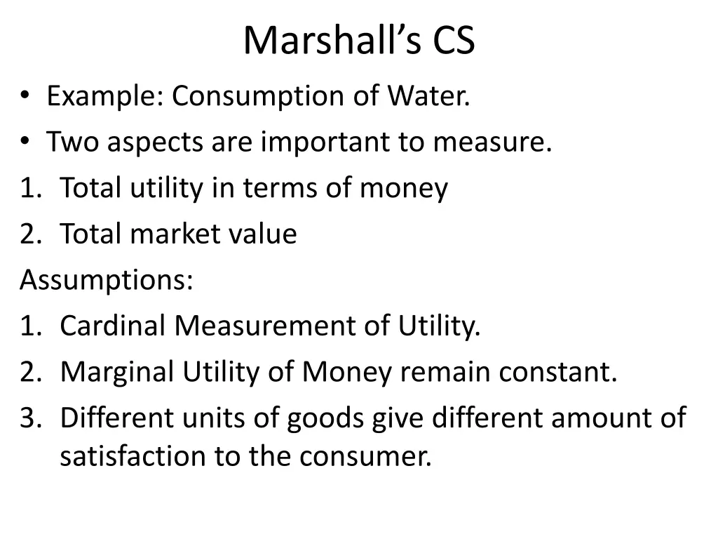 marshall s cs