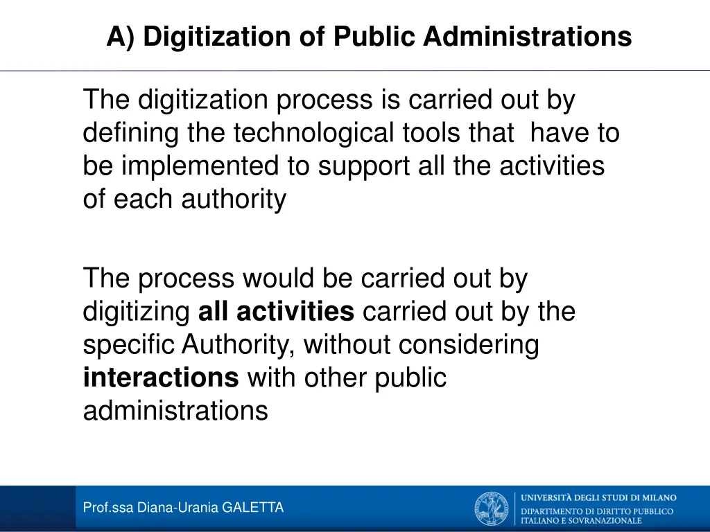 a digitization of public administrations