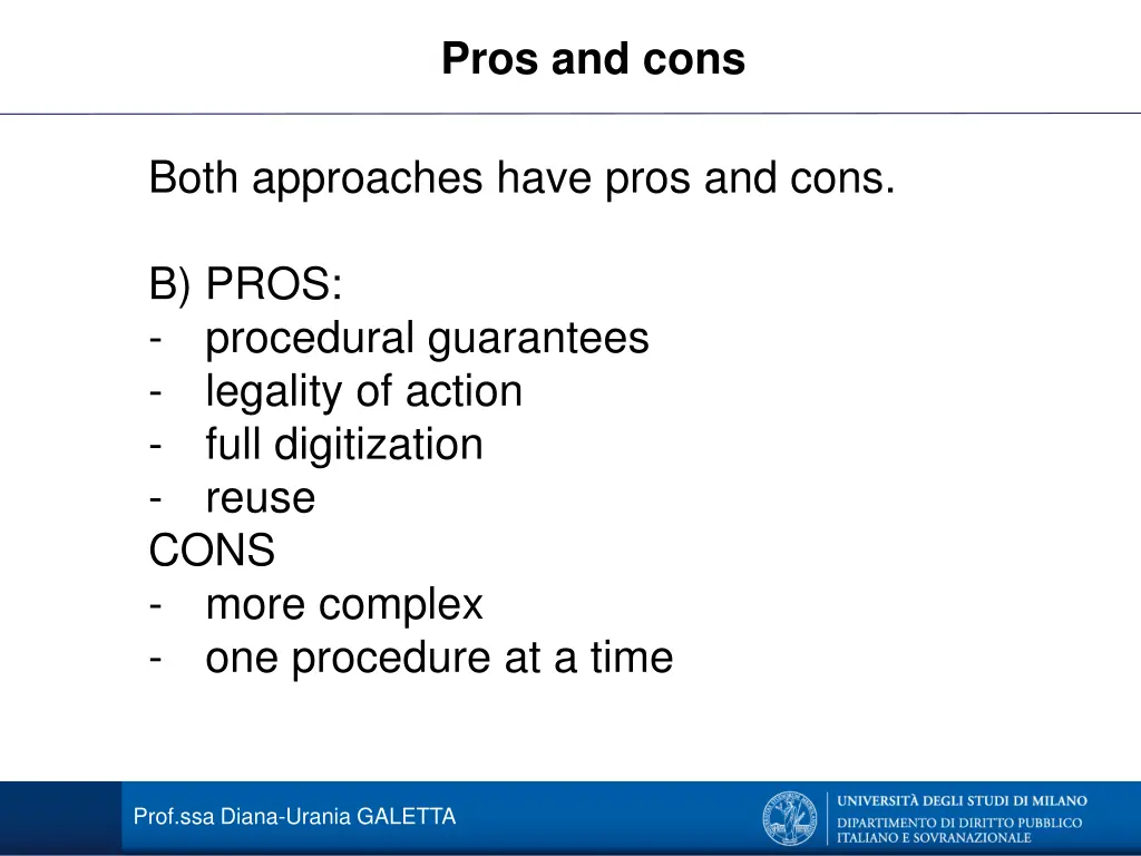 pros and cons 1