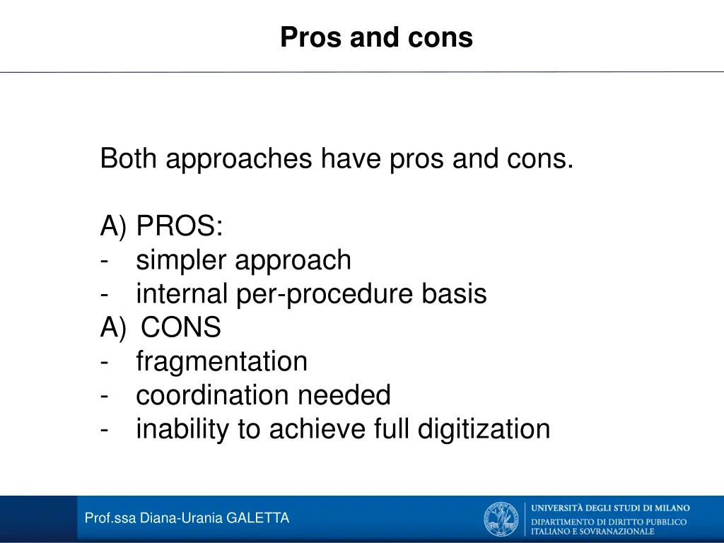 pros and cons