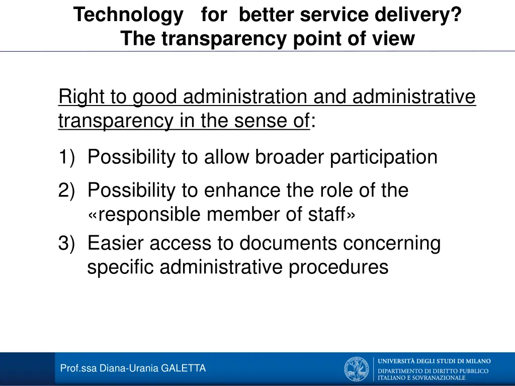 technology for better service delivery