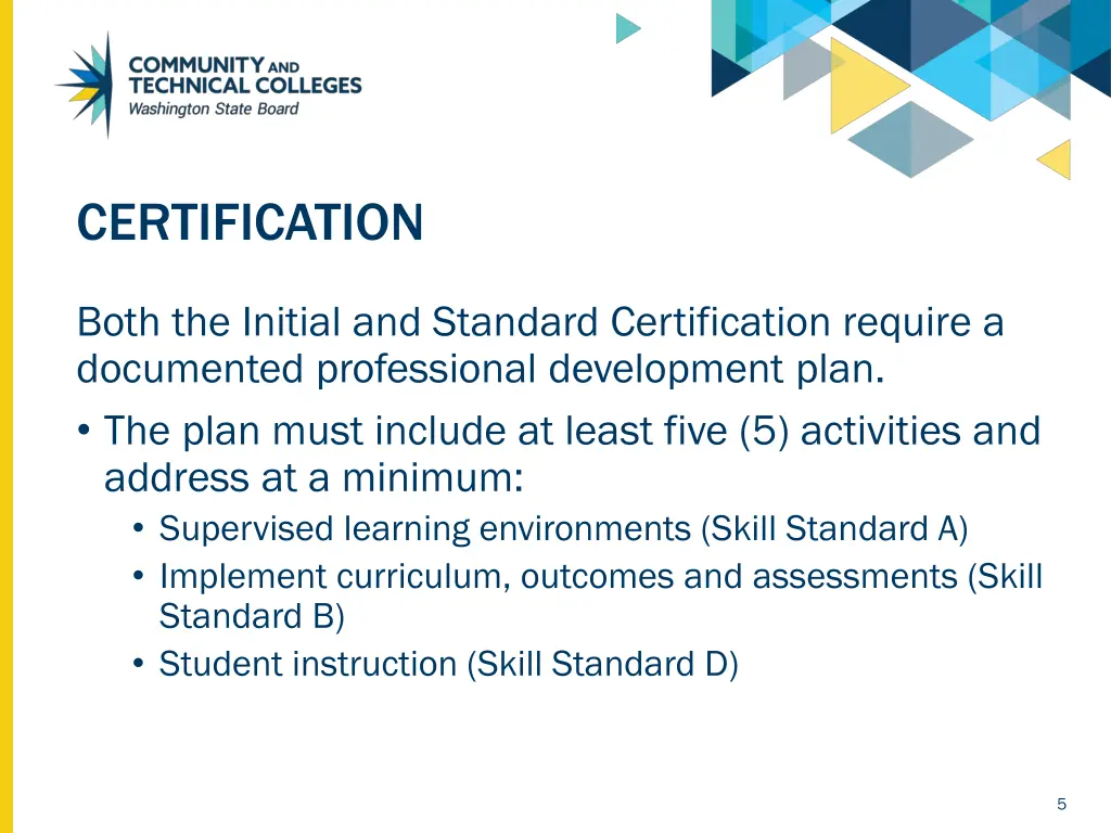 certification