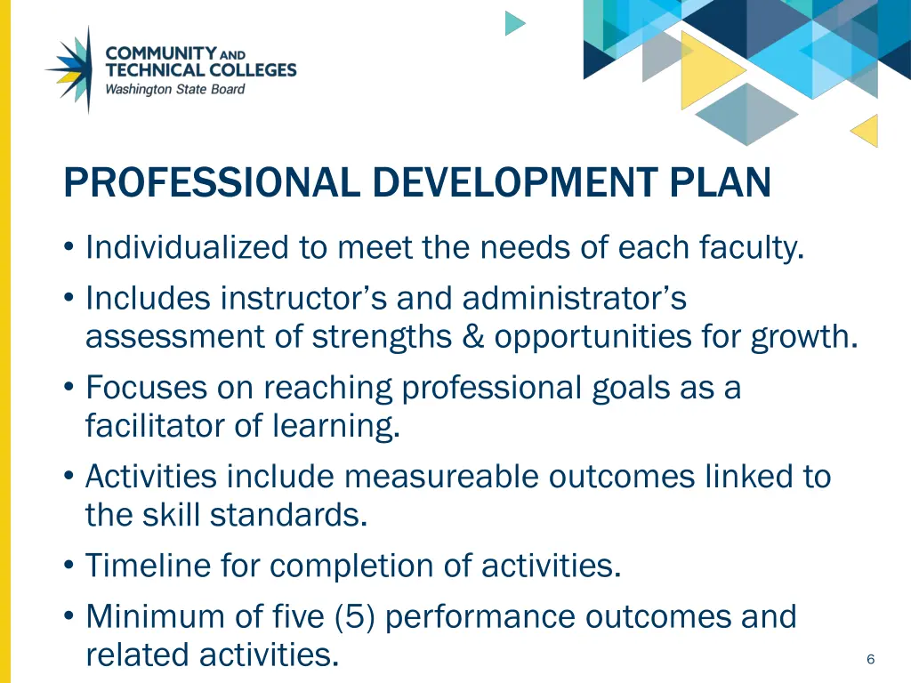 professional development plan