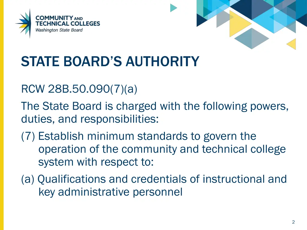state board s authority