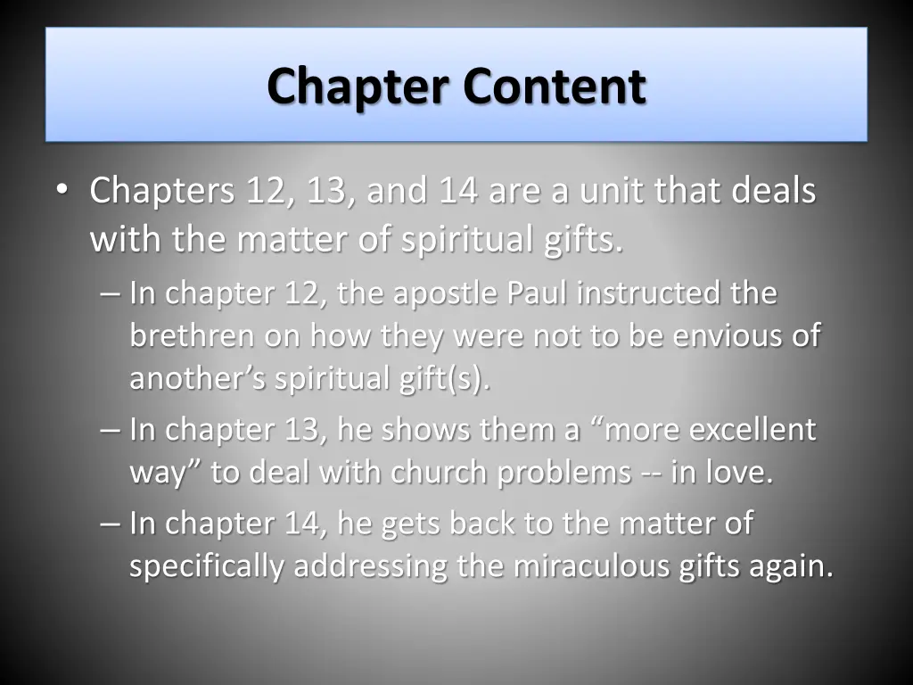 chapter content