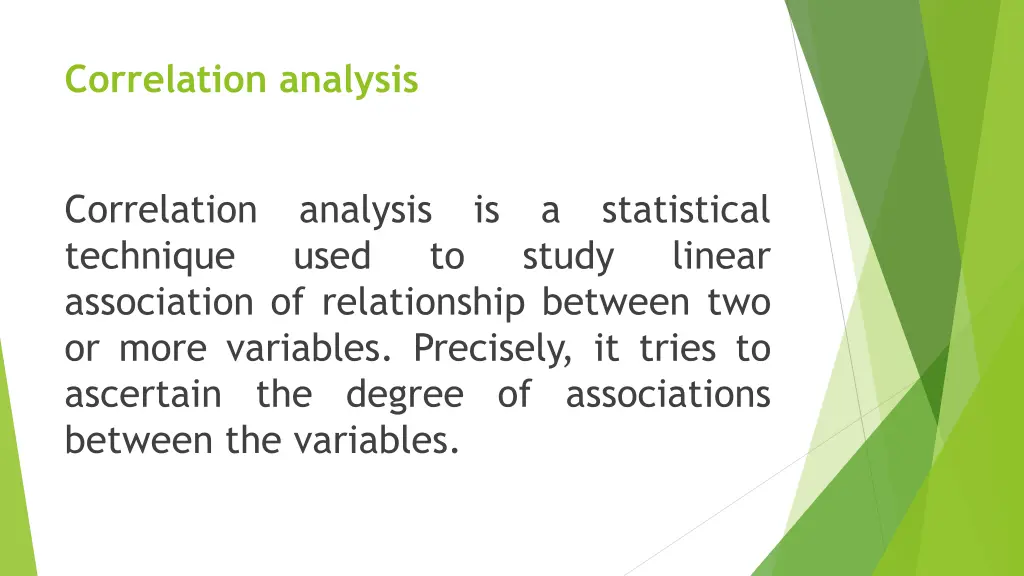 correlation analysis