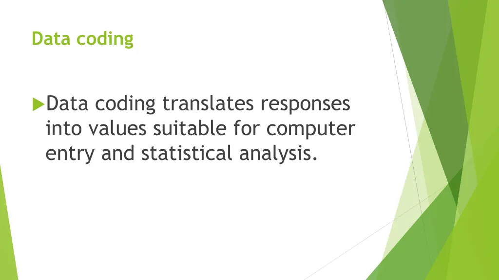 data coding