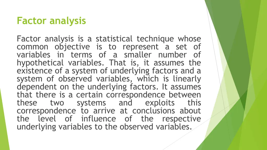 factor analysis