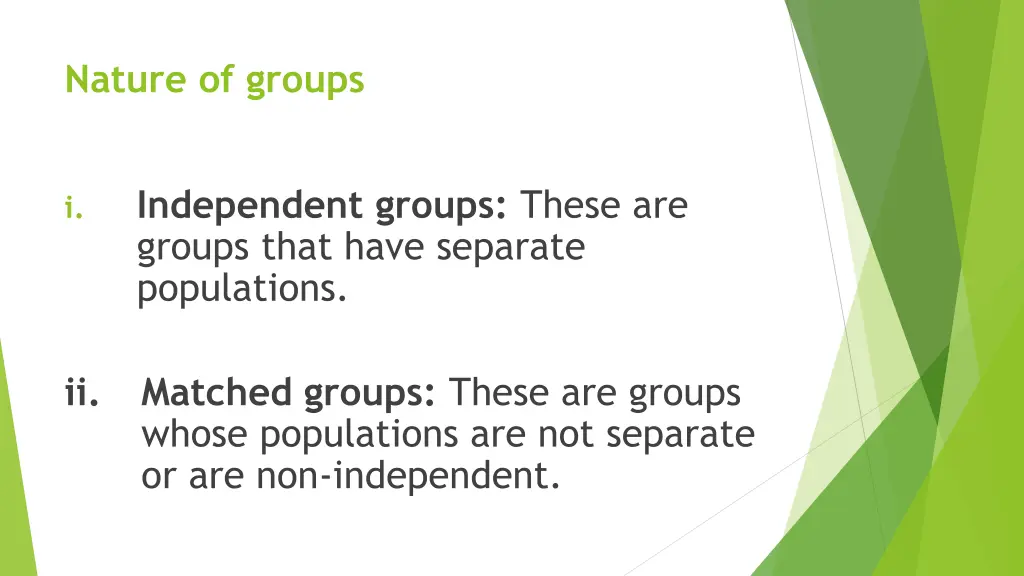 nature of groups