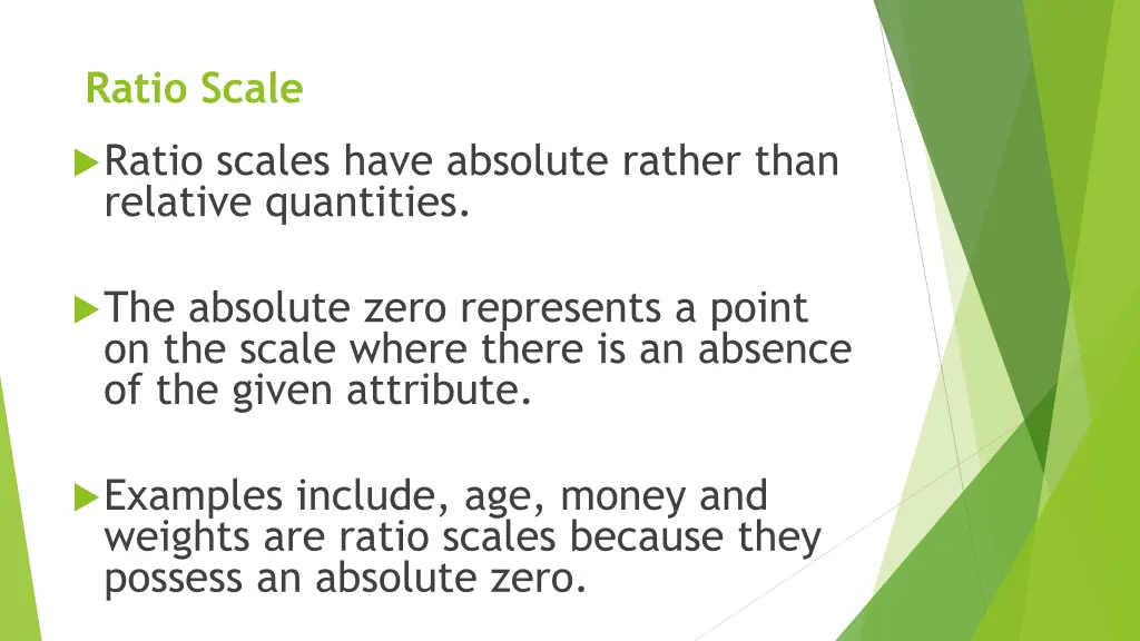ratio scale