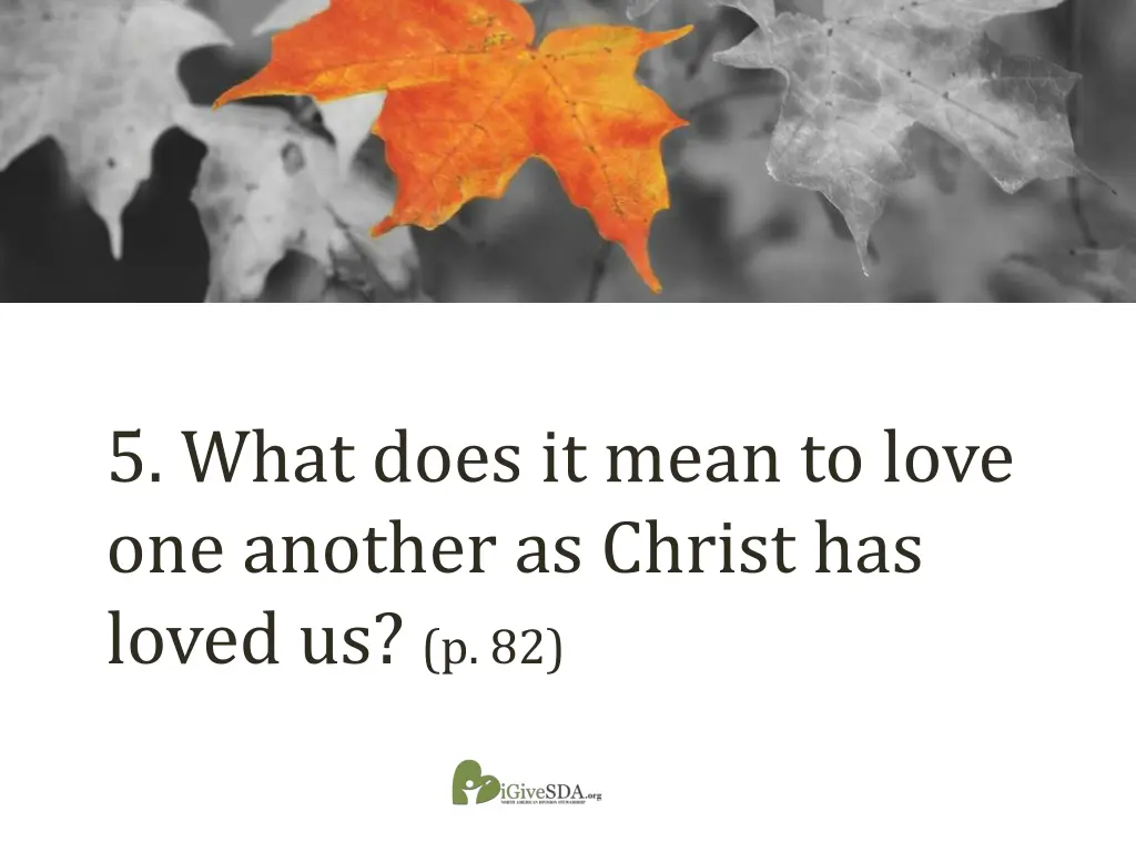 5 what does it mean to love one another as christ