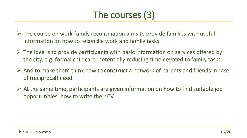 the courses 3 the courses 3