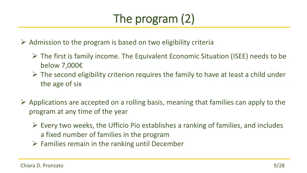 the program 2 the program 2