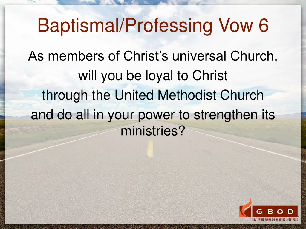 baptismal professing vow 6