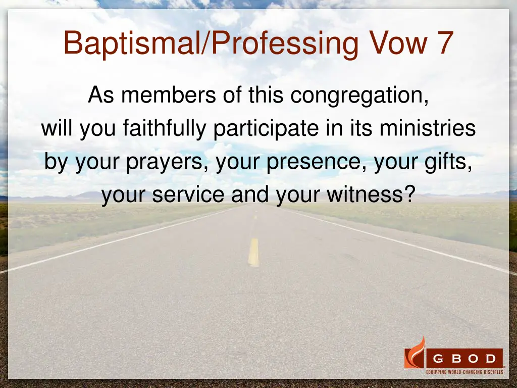 baptismal professing vow 7