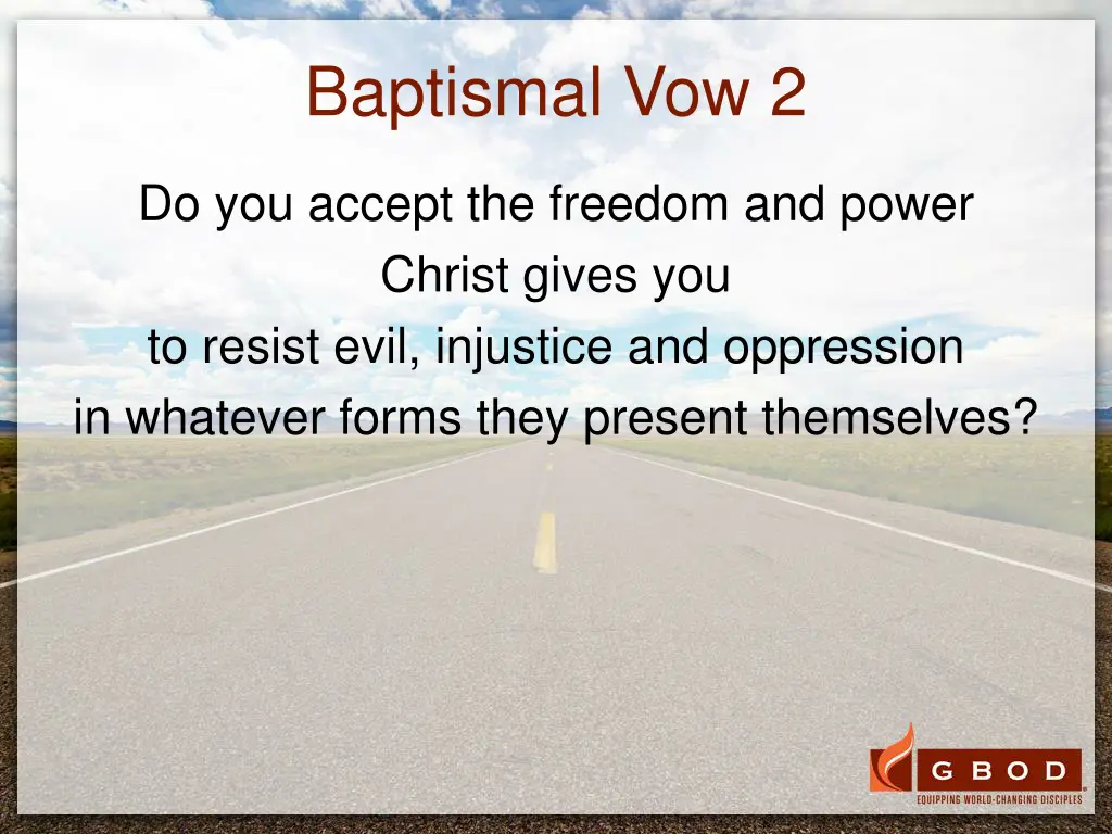 baptismal vow 2