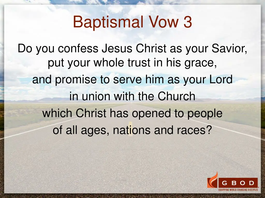 baptismal vow 3