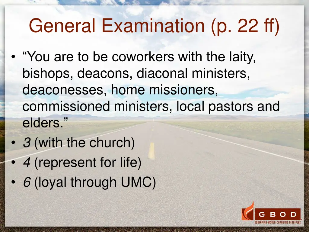 general examination p 22 ff